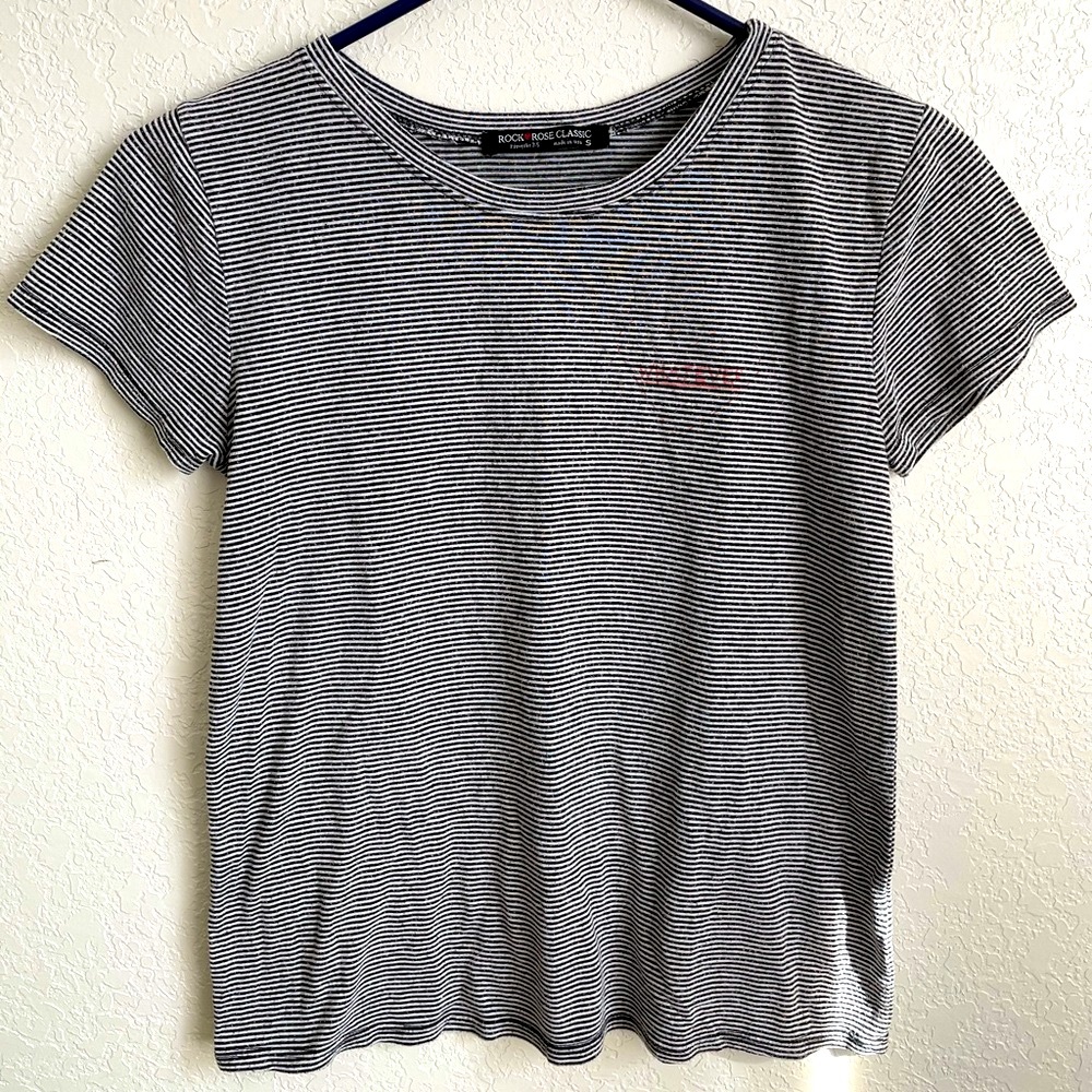 Black & White Stripped T- Shirt | "Whatever"